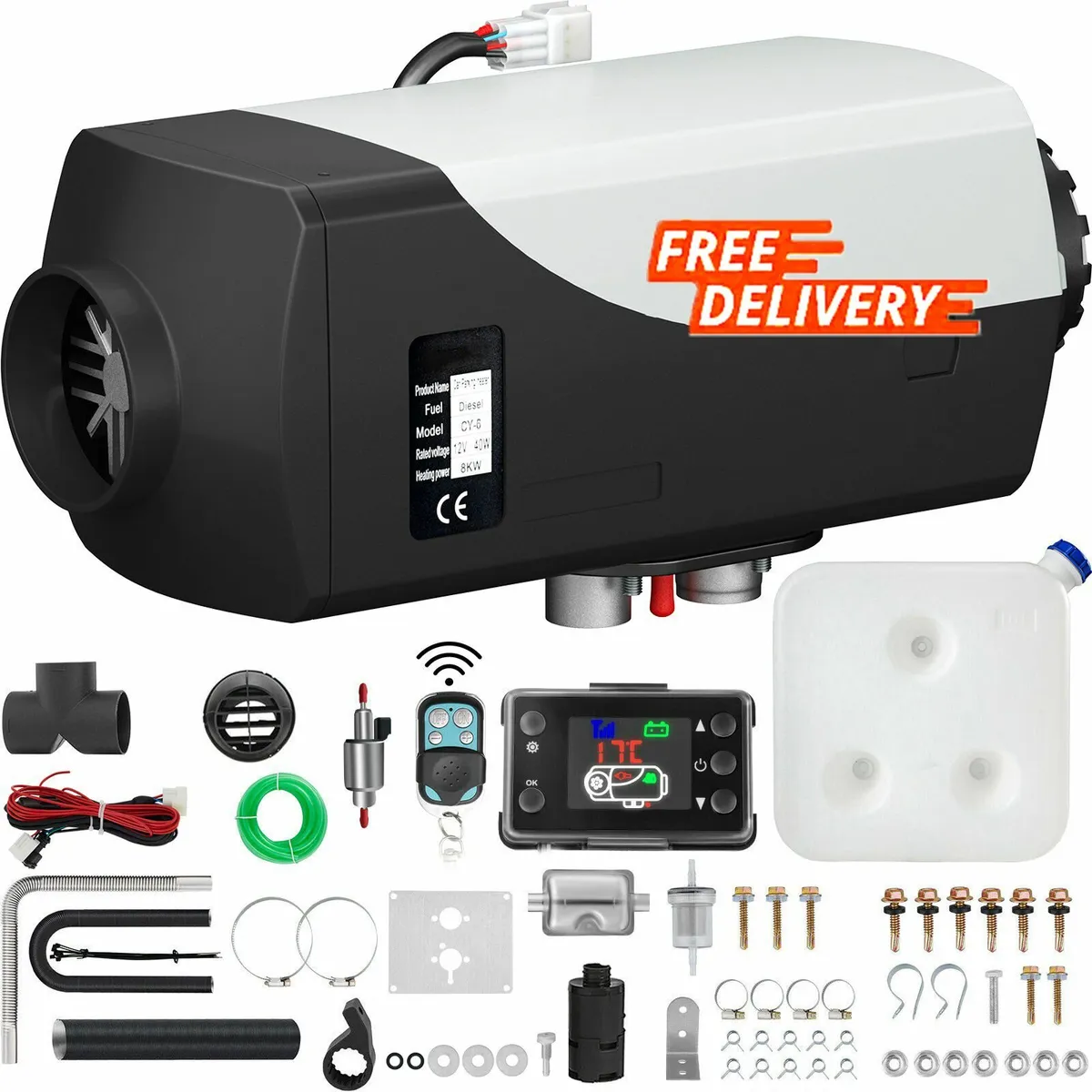 5KW 12V Diesel Parking Heater with LCD Monitor - Image 1