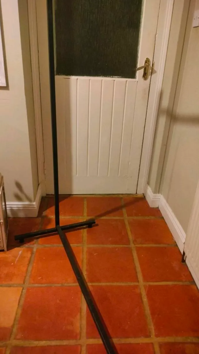 Large steel black clothes rail, one solid piece. - Image 3