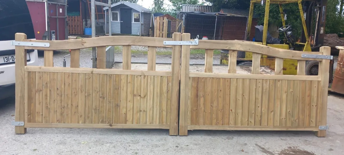 New Timber Entrance Gates - Image 1