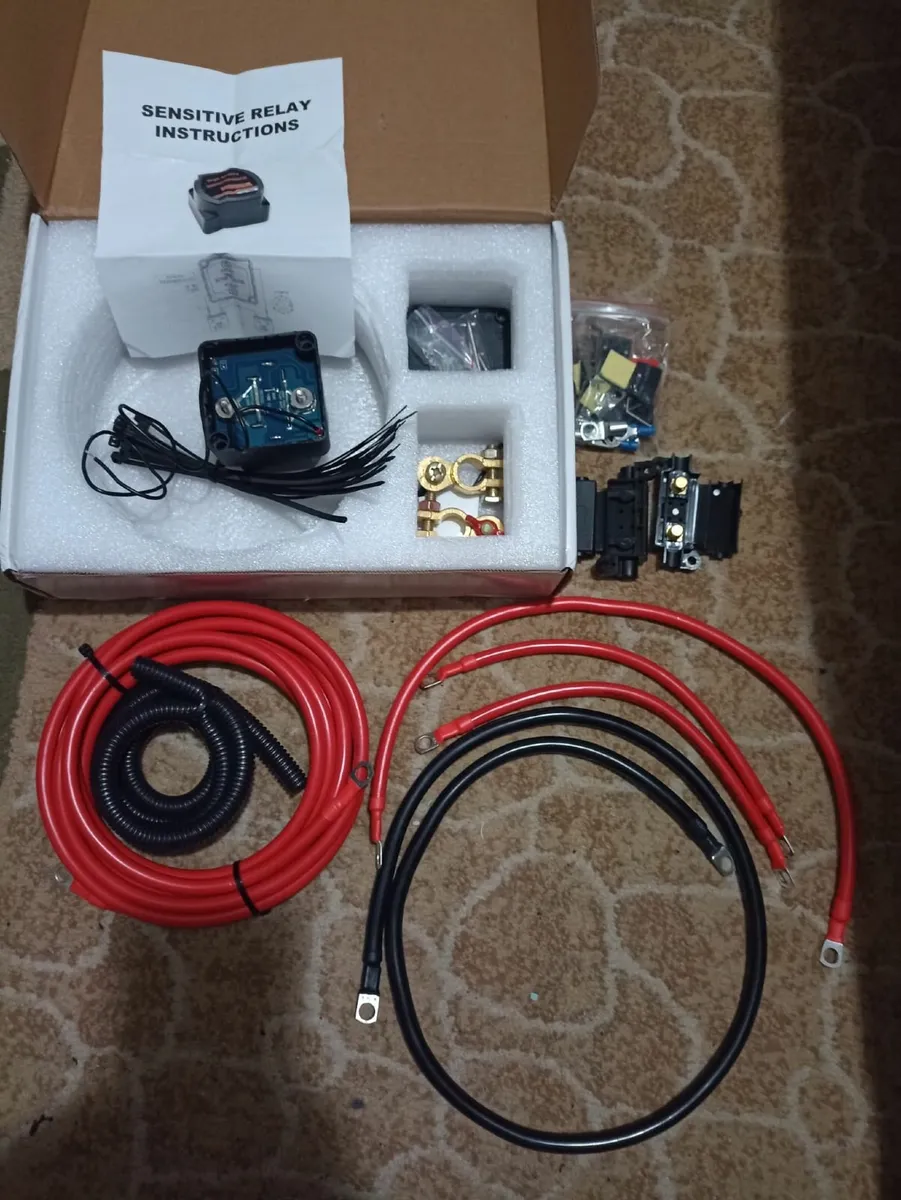 12V 140A Split charge relay Kit for Van - Image 1