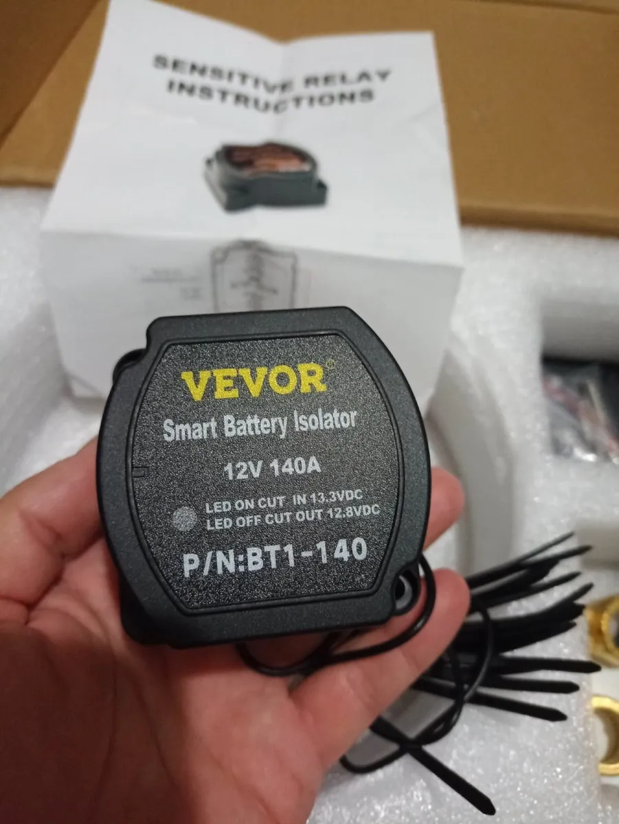12V 140A Split charge relay Kit for Van - Image 3