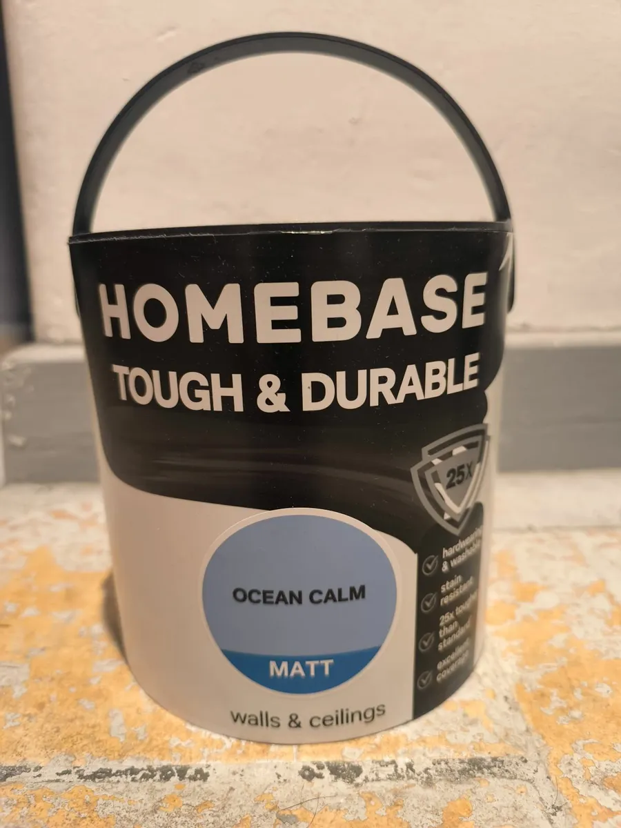 2.5L light blue paint (3 cans) - Image 1