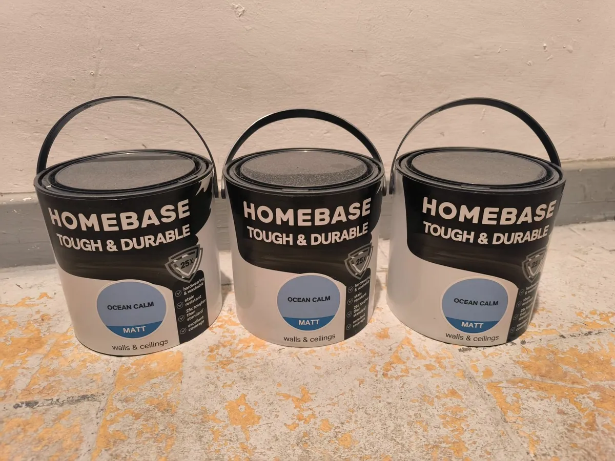 2.5L light blue paint (3 cans) - Image 2