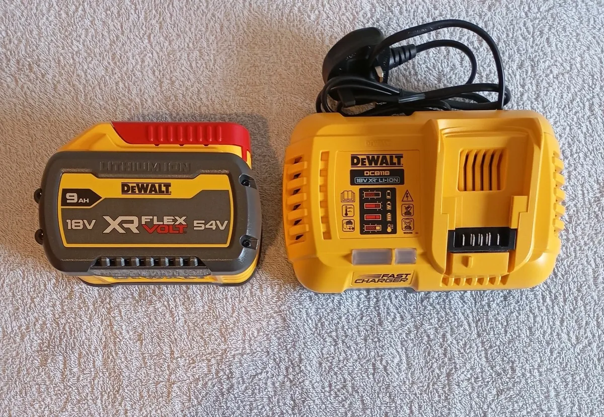 DeWalt 54v/9ah Battery with Fast Charger (New) - Image 1
