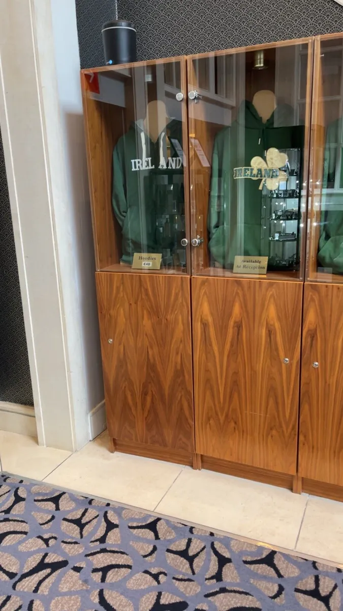 8 antique Wooden Display Cabinets - Image 1
