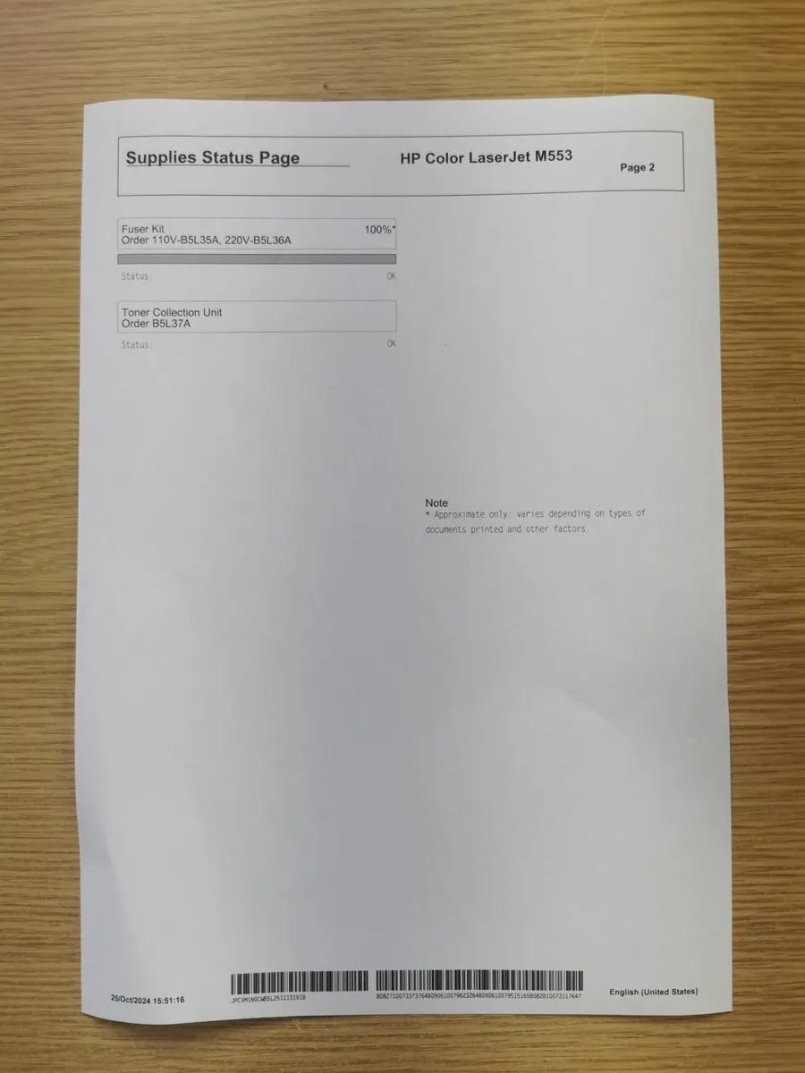 Office Printer +Toner HP M553 Colour LaserJet Ente - Image 2