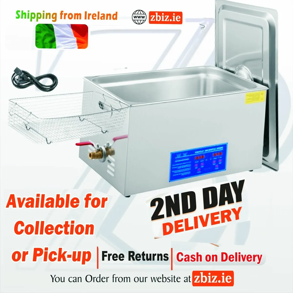 30L Ultrasonic Washing Machine Industrial Cleaning - Image 1