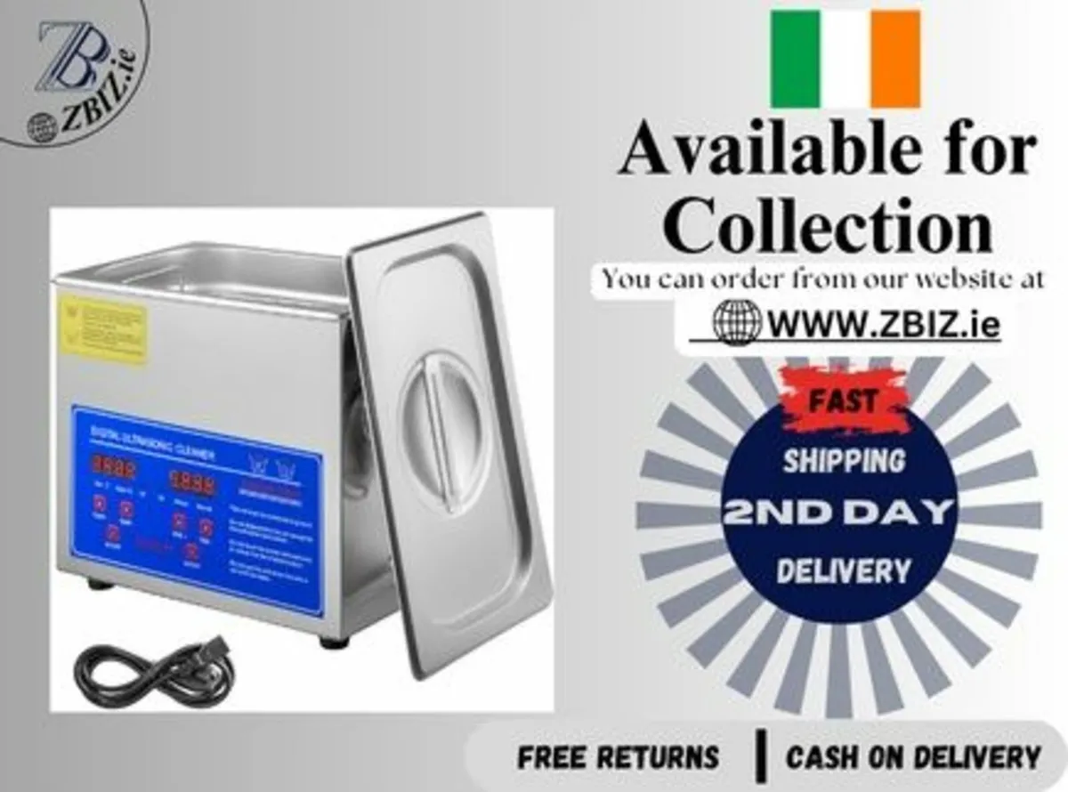 3L Ultrasonic Cleaner Washing Machine Digital Time - Image 1
