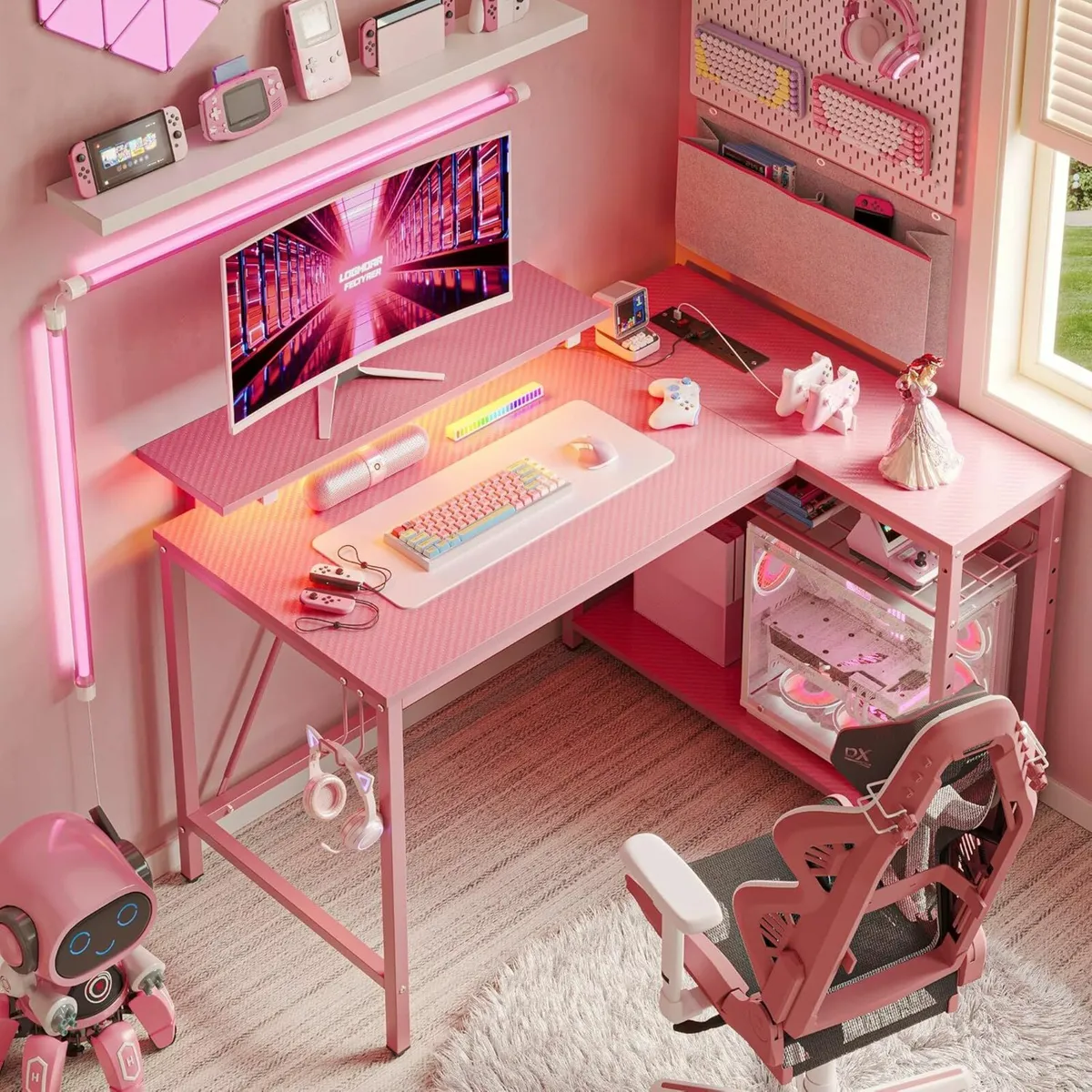 Gaming Office Desk Outlets & USB Birthday Gift - Image 1