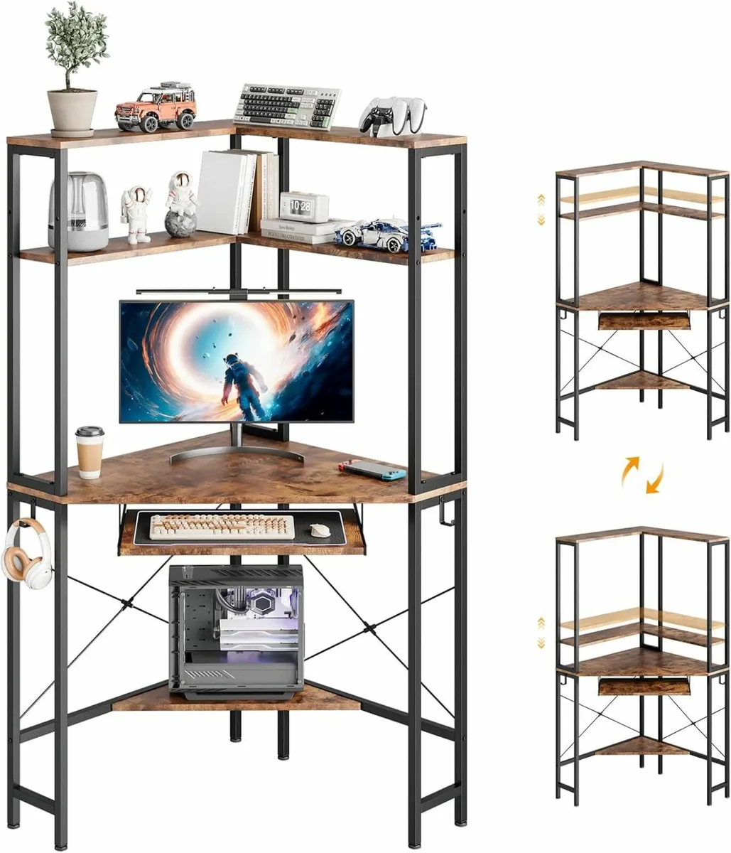 Corner Desk Computer Home Office Gaming Desk - Image 2