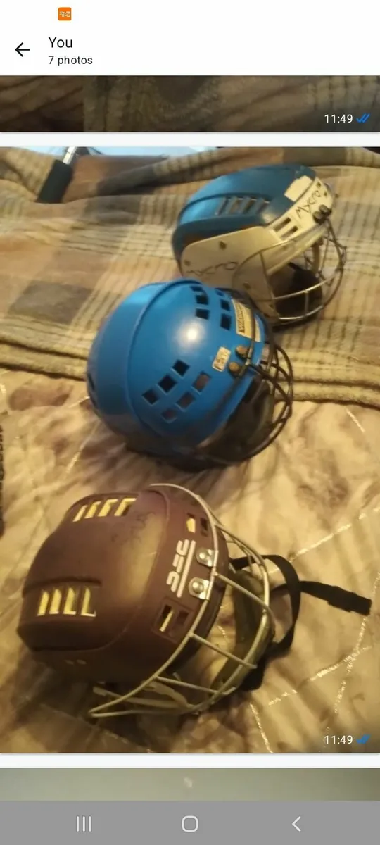 3 hurling helmets 40e each piece too sell - Image 1