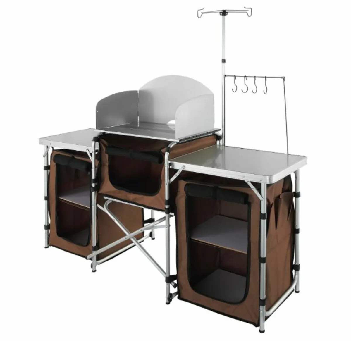 Folding Outdoor Cooking Table w/ Storage Carry-bag - Image 2