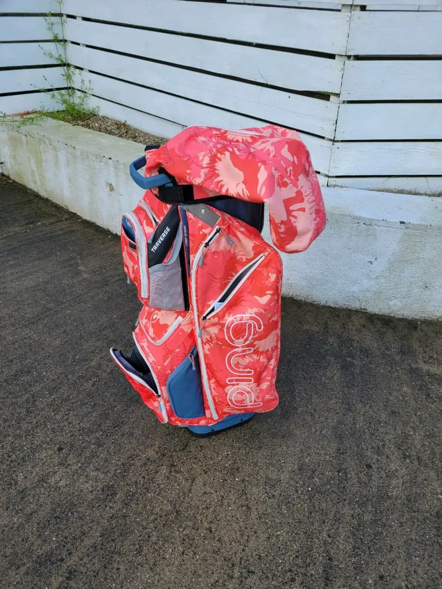 PING Traverse Golf Cart Bag – Stormcoral/Bloo - Image 2
