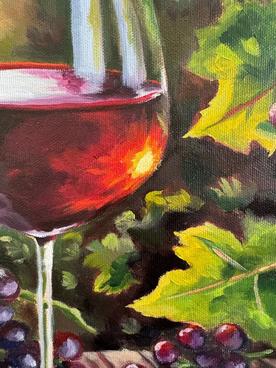 Oil painting wine grape - Image 3