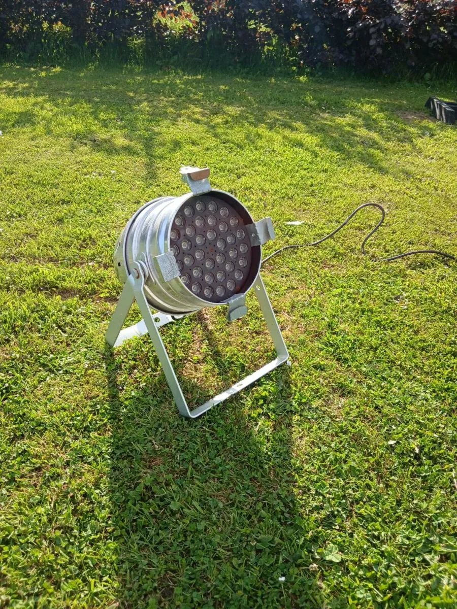 Vintage Chrome Stage Light - Image 1