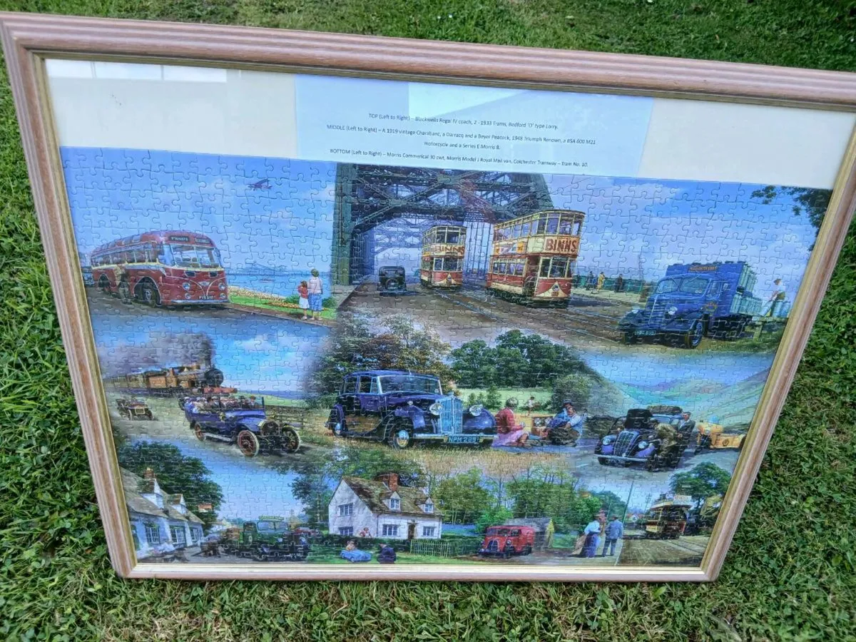 Framed Classic Cars Jigsaw - Image 1