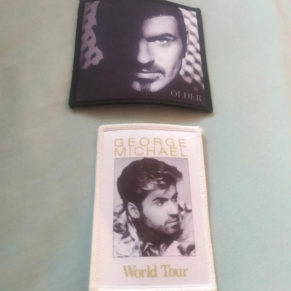 George Michael tour patches vintage