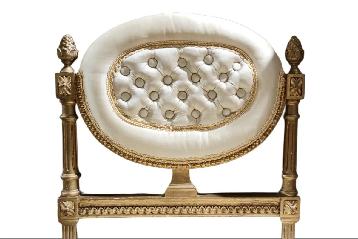 📍 CLEARANCE: PAIR of Louis XVI petite chairs - Image 2