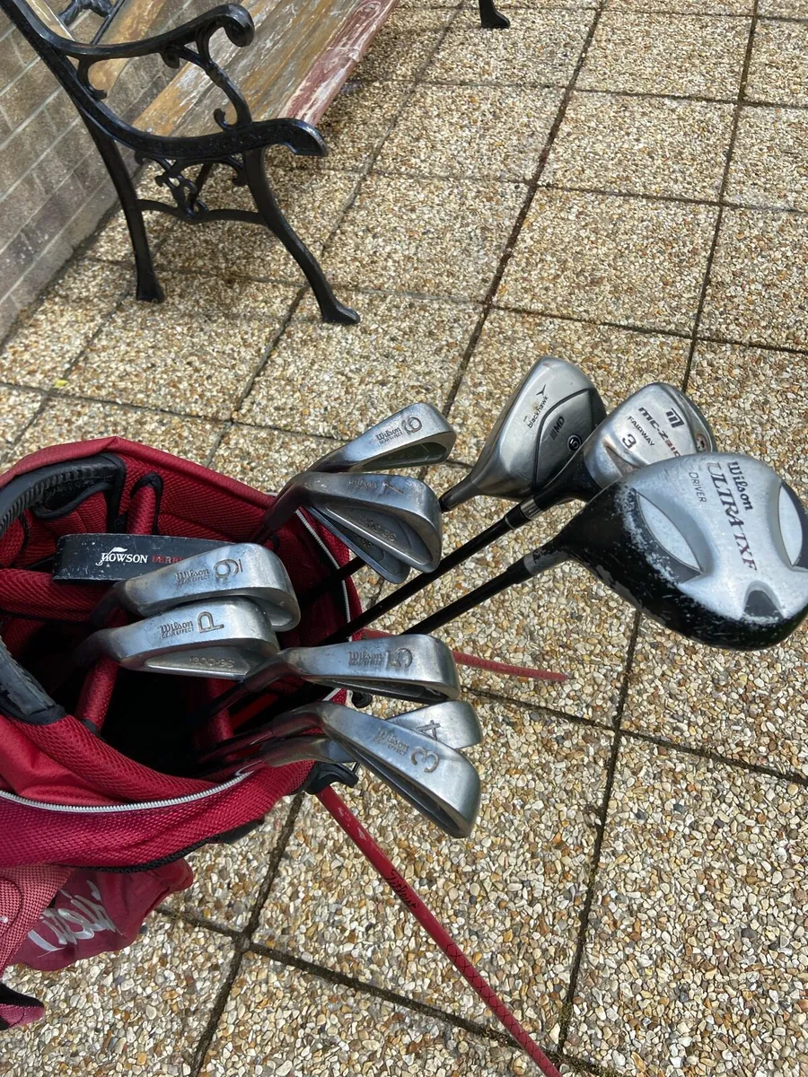 Left. Handed.  Golf. Clubs. With. Bag - Image 2