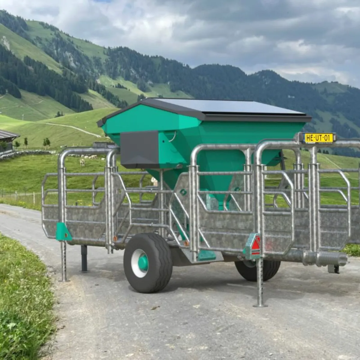 Solar  Automatic robot rfid, Meal / Ration feeder - Image 4