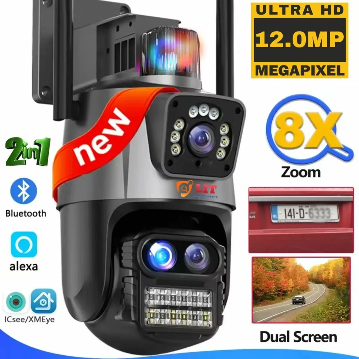 12MP Smart WiFi Camera CCTV Home Calving Farm - Image 1