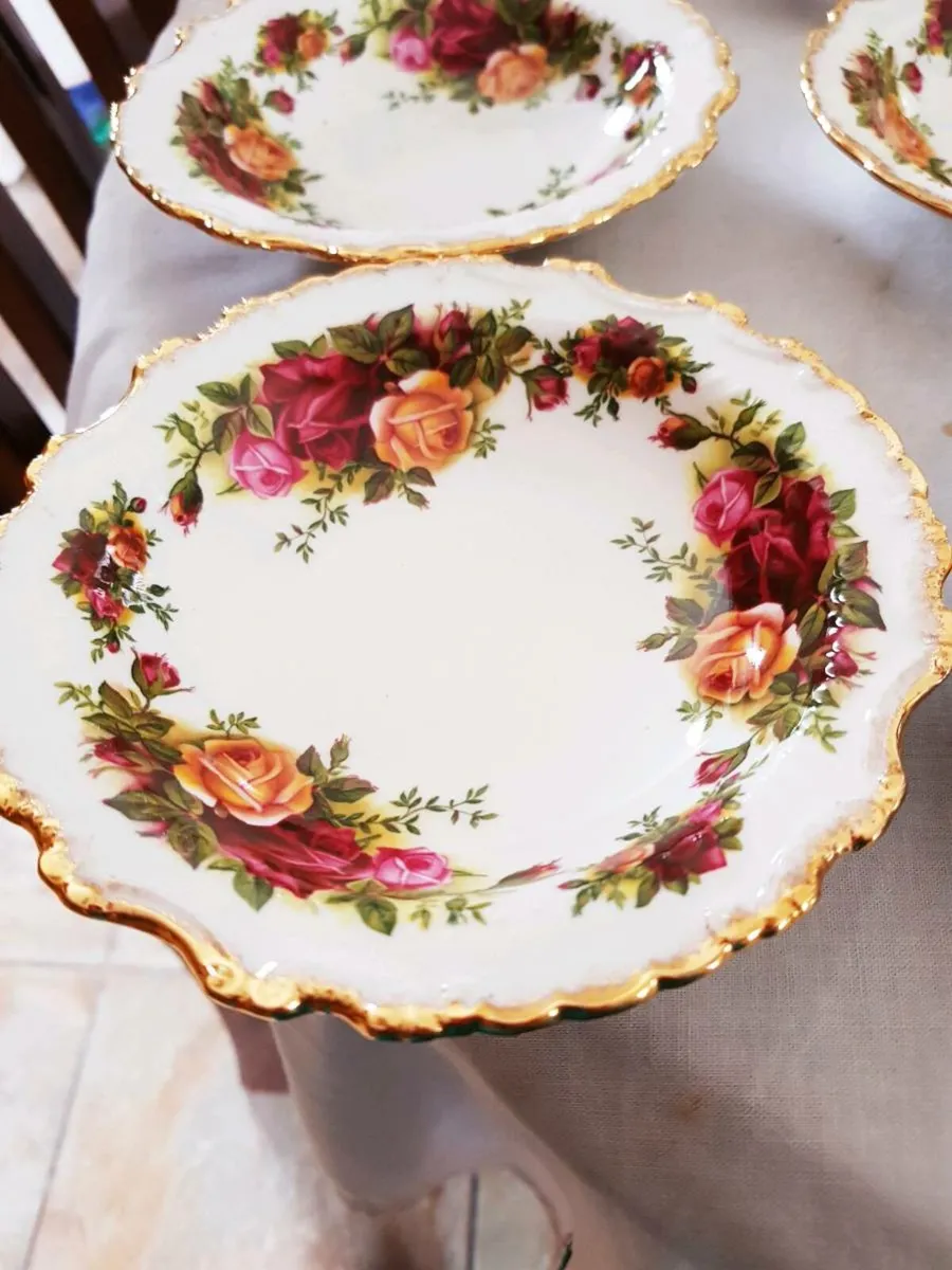 Royal albert Old country Rose's fancy fruit set - Image 2