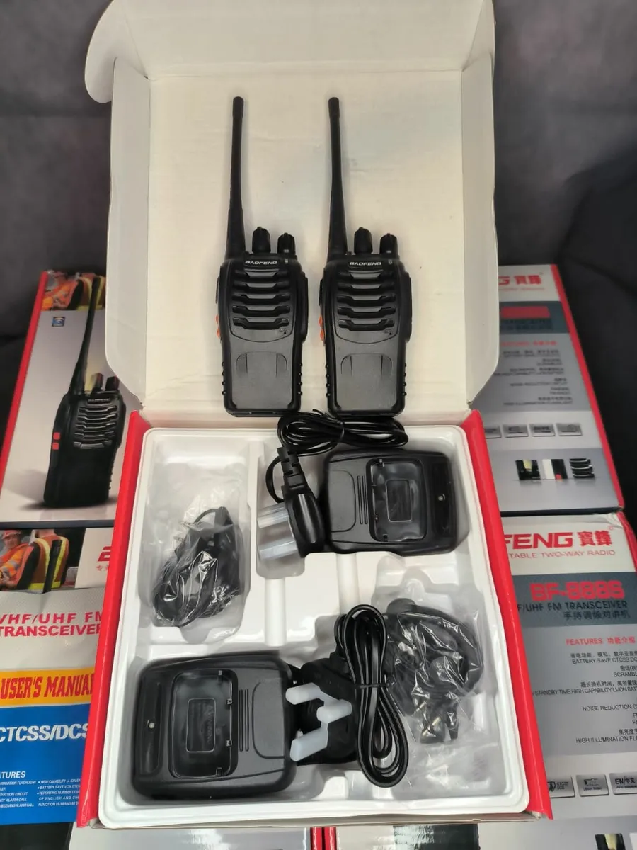 Long Range Walkie Talkie Radios Handheld Set of 2p - Image 1