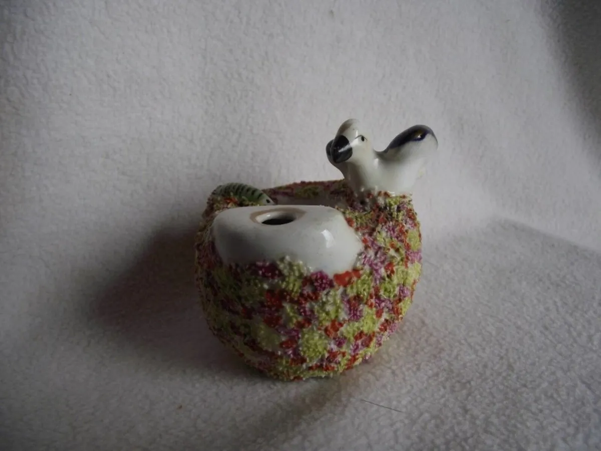 19th Century Staffordshire Pottery Quill Holder - Image 3