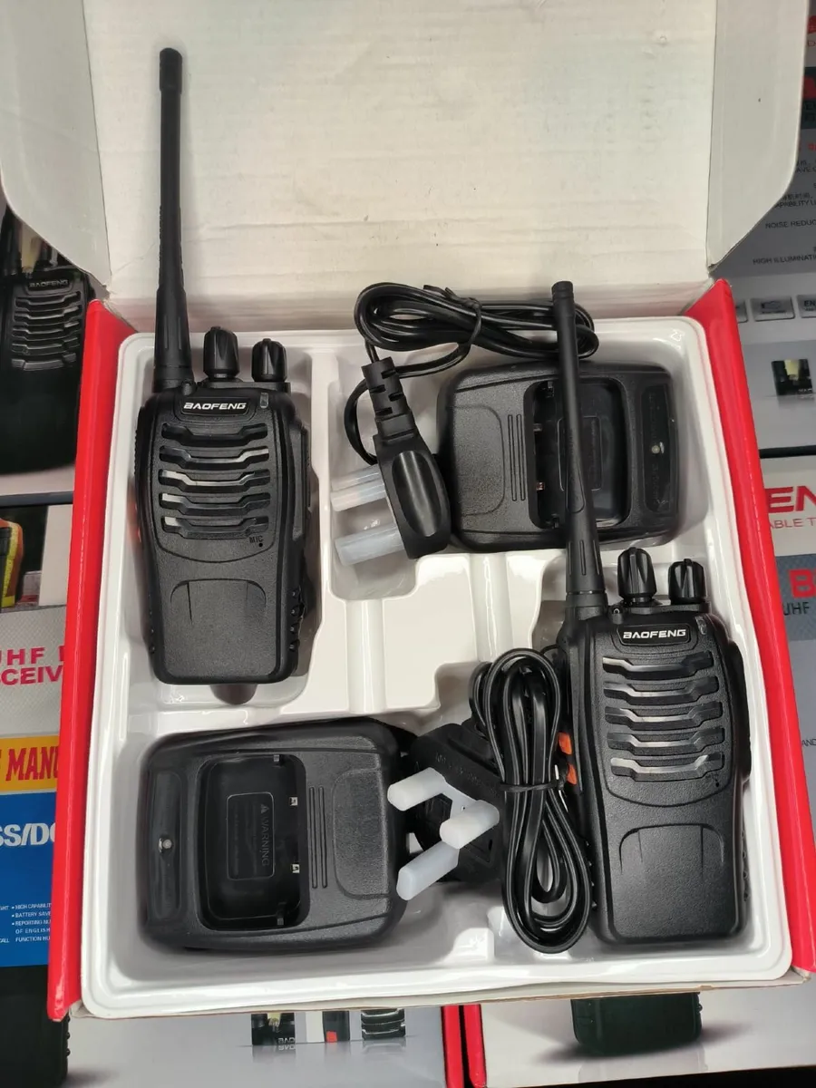 Baofeng Long Range Walkie Talkie RAdios 2PcS Set - Image 1