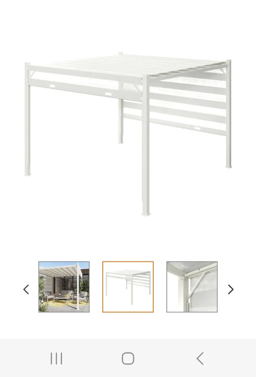 B&Q  Sliding roof gazebo - Image 3