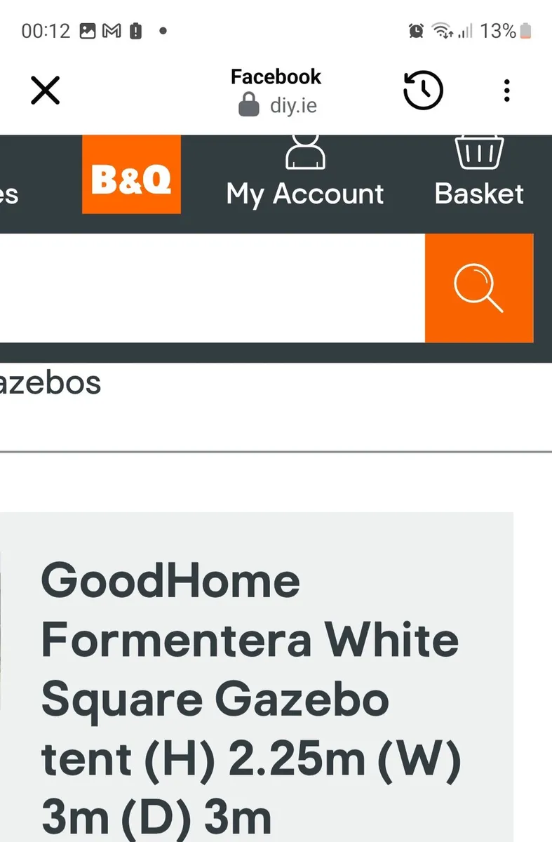 B&Q  Sliding roof gazebo - Image 4