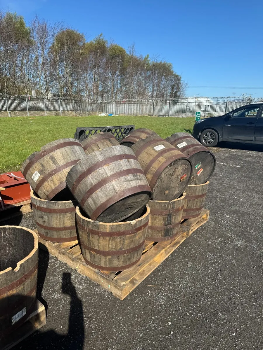 Half whiskey barrels - Image 1