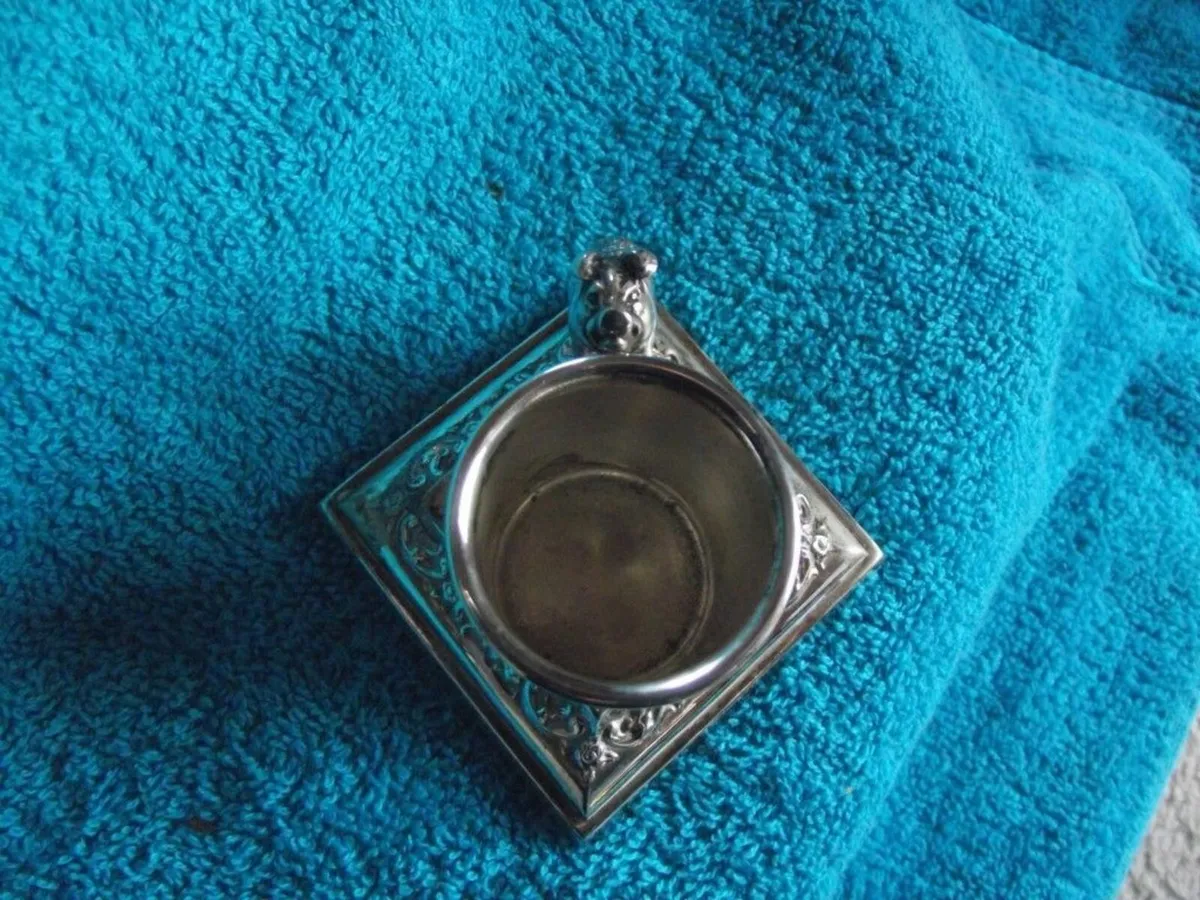 Antique Silver Plate Table Vesta With Pig Striker - Image 3