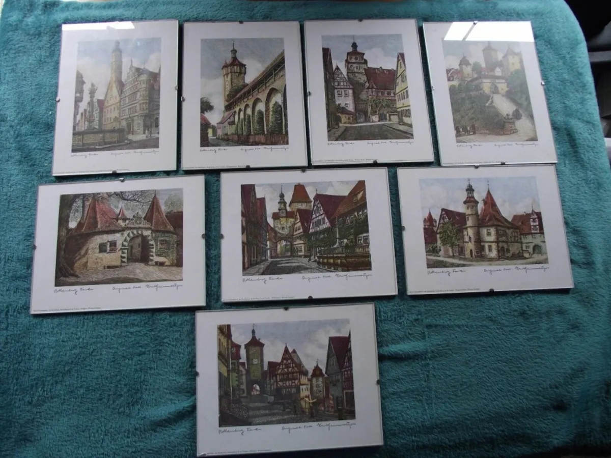 Signed etchings-Rothenburg  by Ernst Geissendorfer - Image 1