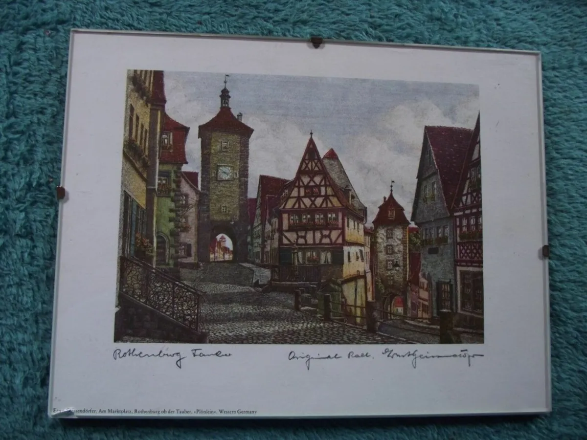 Signed etchings-Rothenburg  by Ernst Geissendorfer - Image 2