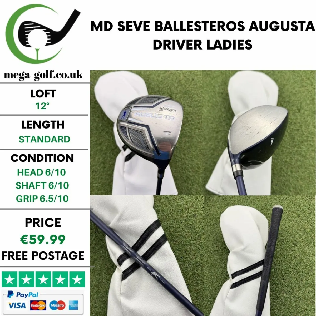 MD SEVE BALLESTEROS AUGUSTA DRIVER / 12° / LADIES - Image 1