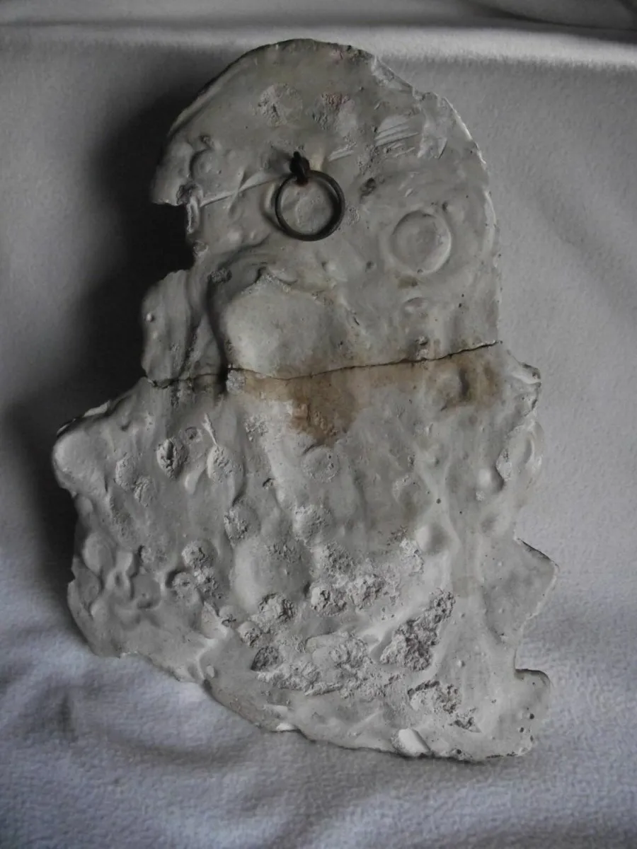 Antique Madonna & Child Wall Hanging-11 3/4" High. - Image 2