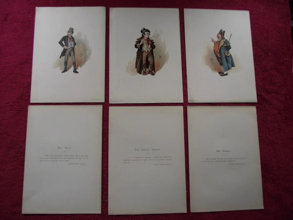 3 X Chromolithographs by "Kyd" - London 1889 - Image 1