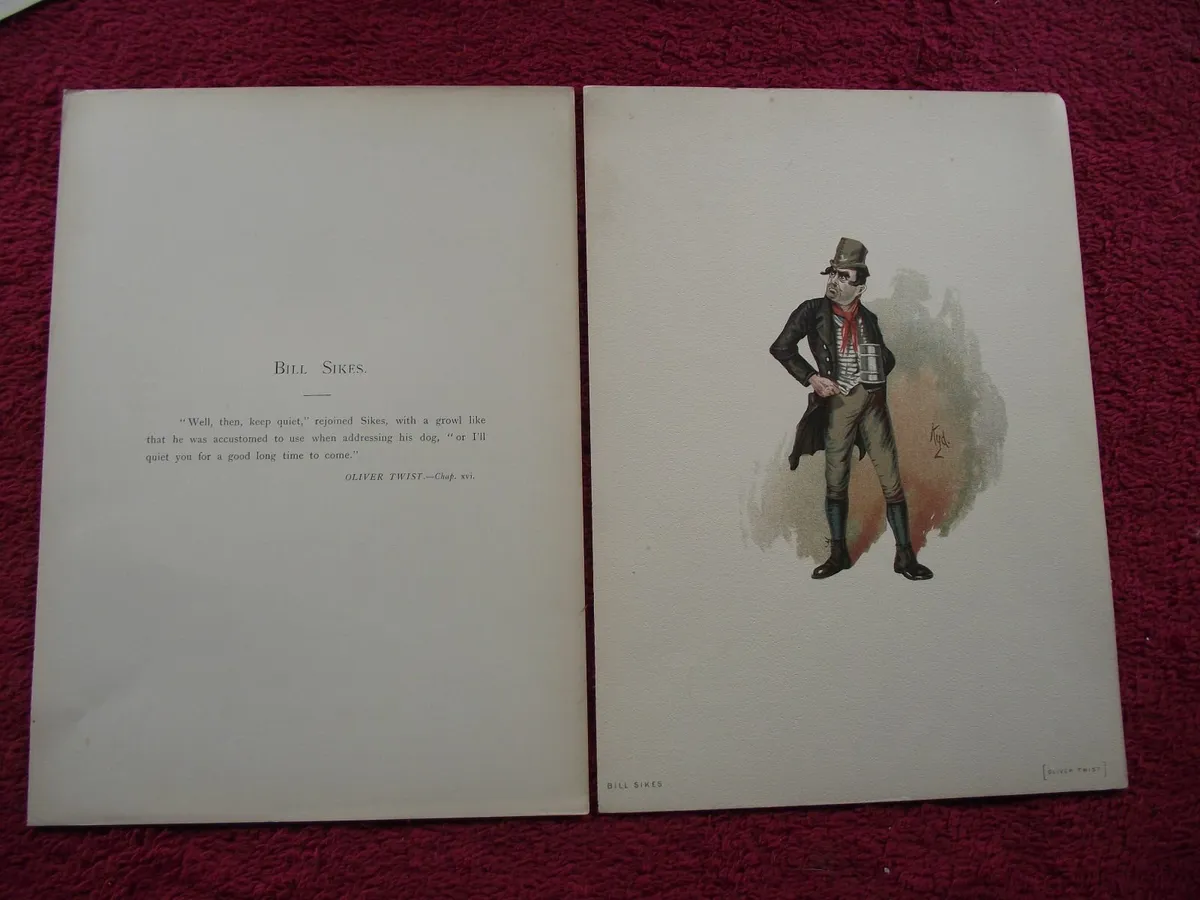 3 X Chromolithographs by "Kyd" - London 1889 - Image 3