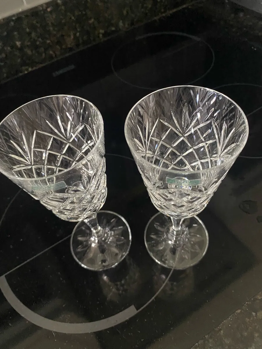 Vintage Galway Crystal Wine Glasses Set - Image 3