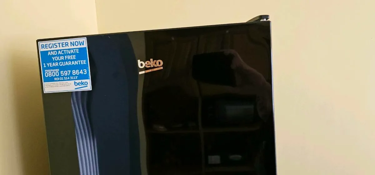 Large Beko black fridge freezer. - Image 2