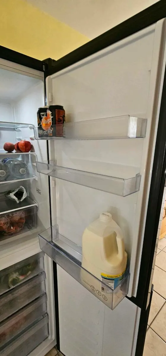 Large Beko black fridge freezer. - Image 4