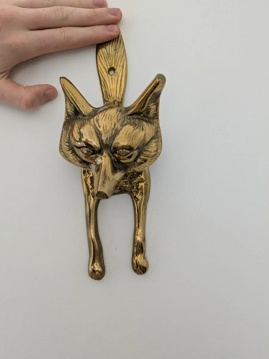 Solid Brass Fox Door knocker - Image 2