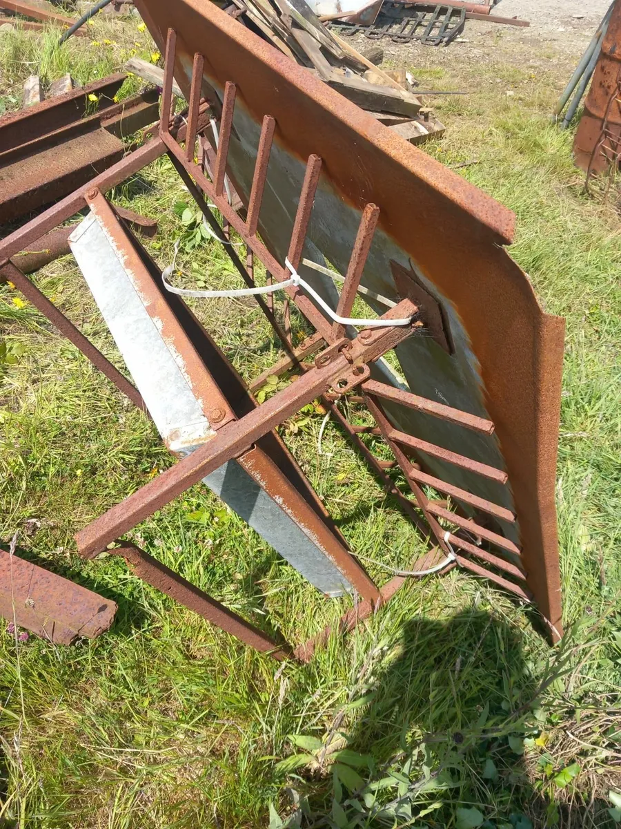 Lamb feeder. Old sprayer. Tyres - Image 4