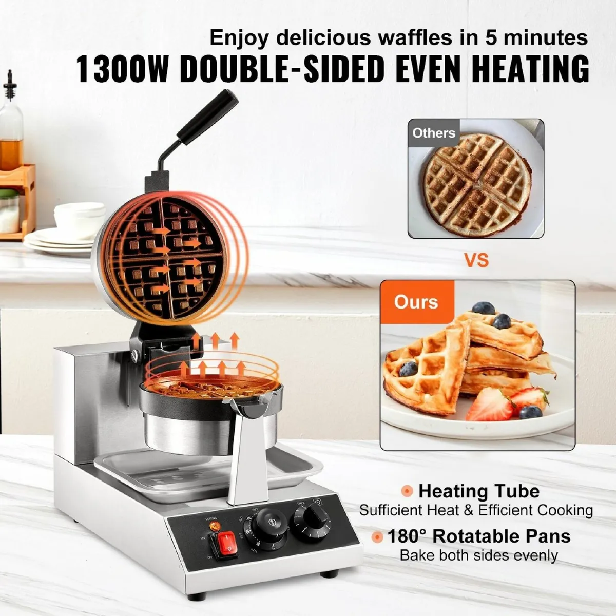 Donut Waffle Maker – Commercial Electric Oven - Image 3
