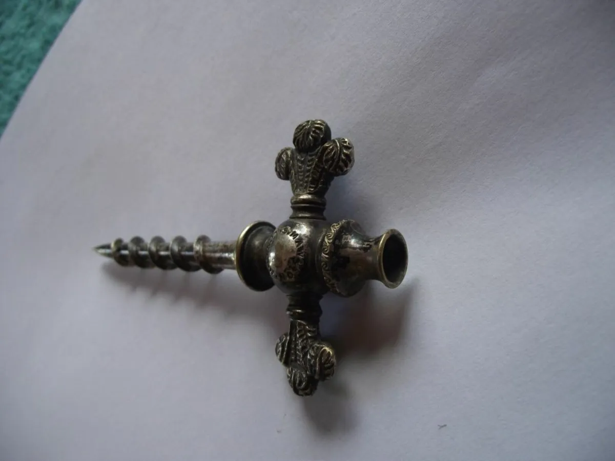 Antique silver plate champagne tap - Ca.1890's - Image 3