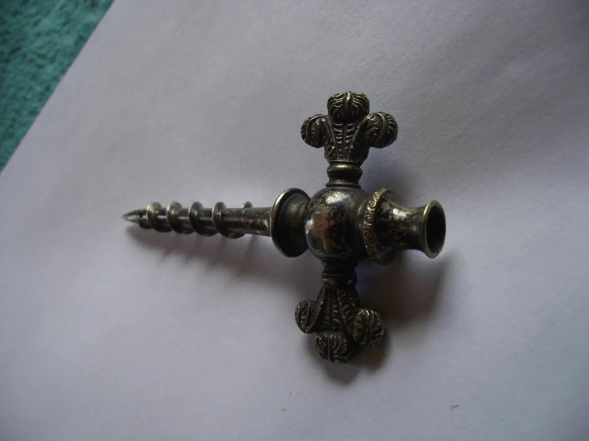 Antique silver plate champagne tap - Ca.1890's - Image 4