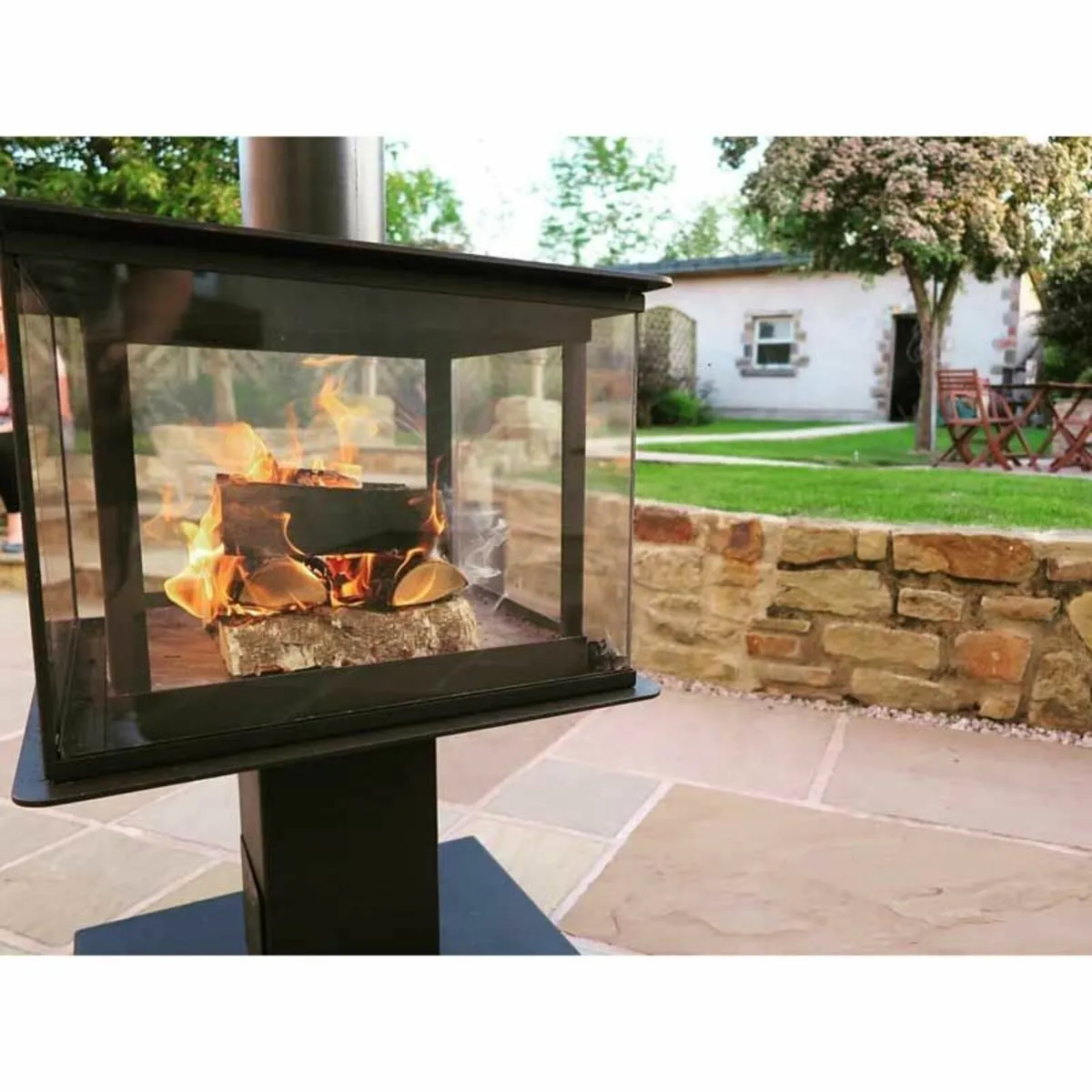 Caminetti 4D OUTDOOR 4 Sided STOVE WITH FLUE & CAP - Image 1