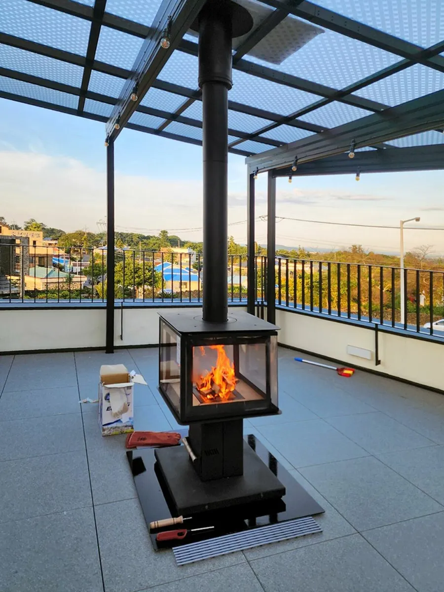 Caminetti 4D OUTDOOR 4 Sided STOVE WITH FLUE & CAP - Image 4