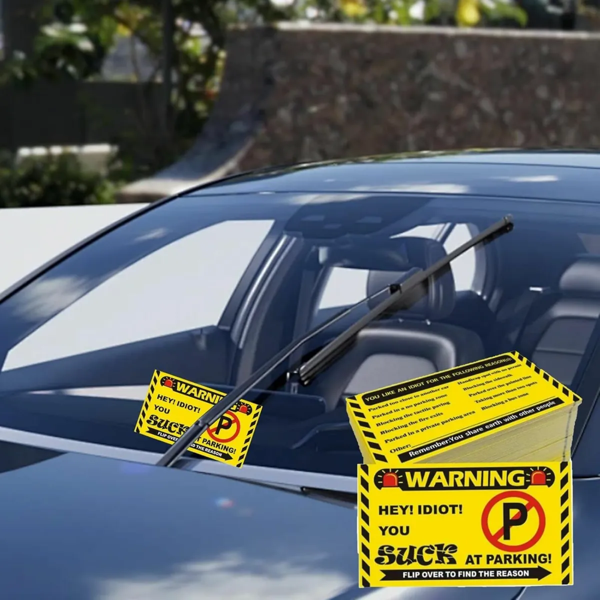 50Pcs Bad Parking Cards